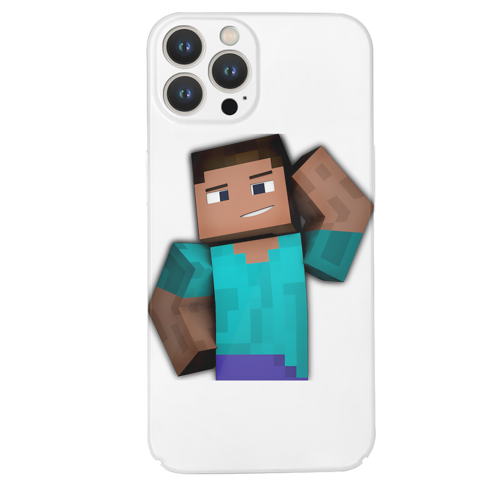 （画像用） マインクラフト ブロックの世界 Minecraft MC Block world 【iPhone 14シリーズ対応】ハードケース